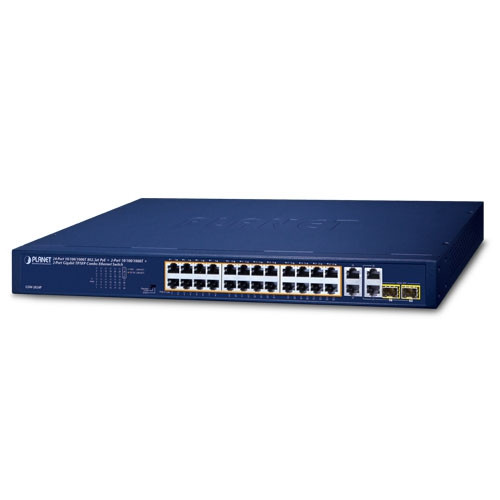 Switch Fast Ethernet PoE+ 802.3at